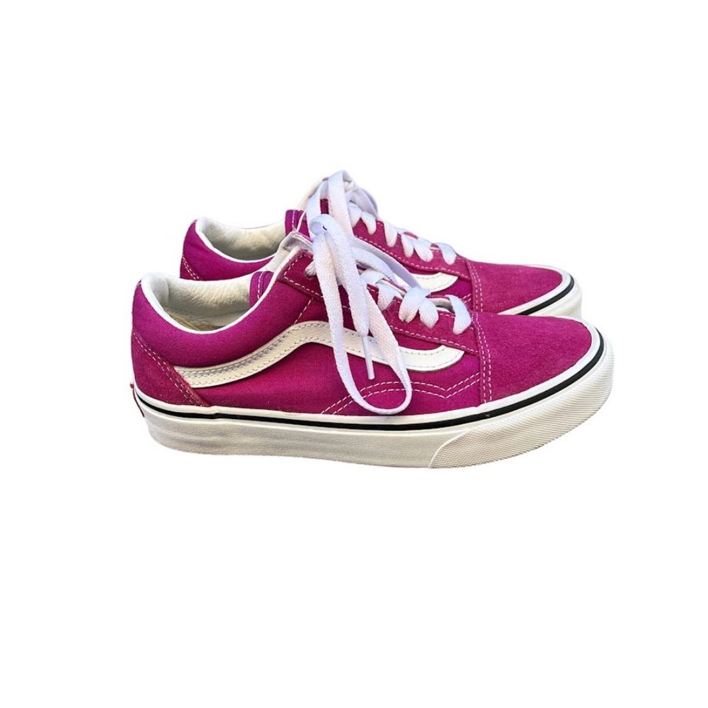 Vans Old Skool Fuchsia Pink Sneakers Women's Size 5
